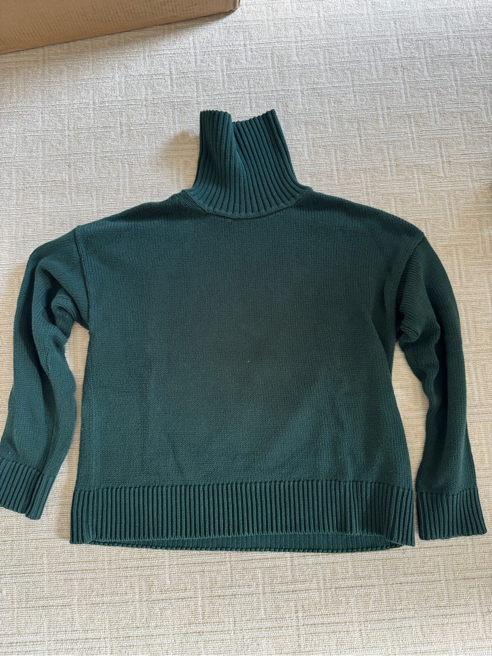 Molly Moorkamp Daphne Turtleneck Rib-Trim Sweater - Dark Green